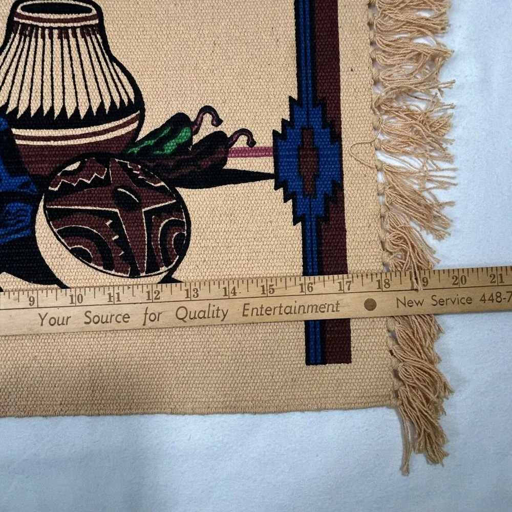 Set of 4 Vintage El Paso‎ Saddleblanket Co Pottery Southwest Placemats Mint